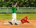 Painting--Oil-SportsThe Slide