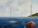 Painting-Maine Series: Harbor View