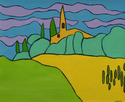 Painting- Provencale Church