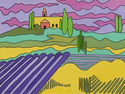 Painting--Oil-LandscapeProvence Landscape