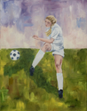 Painting--Oil-SportsThe Kick