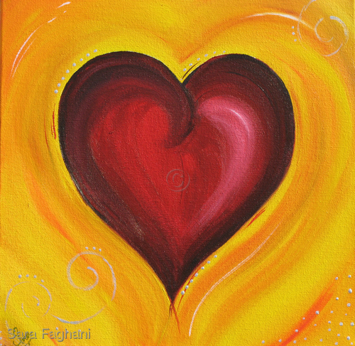 Painting-Acrylic-My Burning Heart
