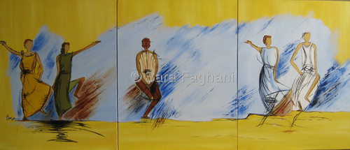 Painting-Oil-Yellow Dance
