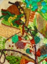 Fiber Art-In The Jingle Jangle Jungle (detail)