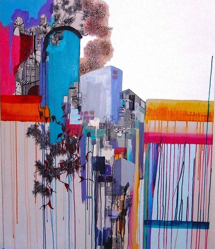 Painting-Contagious (The Sinking City Sometimes Floats) (2007) - Sold