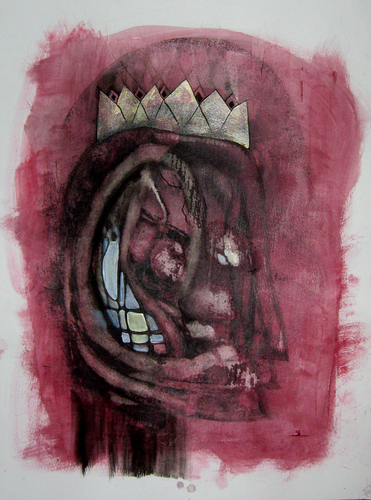 Mixed Media-Representational-Skeleton King