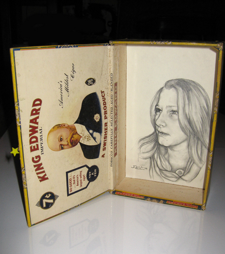 Drawing-Portrait-Cigar Box Tracy