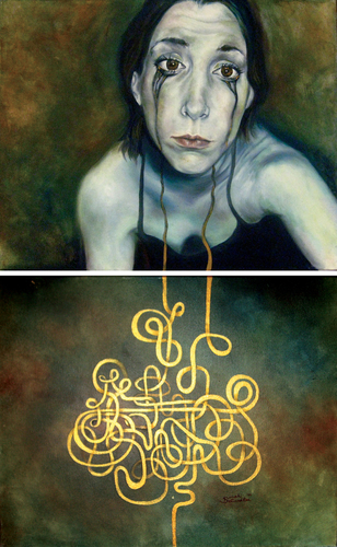 Painting-Figurative-My Tears are Golden