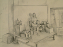Drawing--PencilFigure & Interior