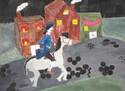 Painting--WatercolorPaul Revere's Midnight Ride