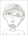 A sensitive Mr. Chernick gazes soulfully outward.
