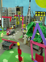 Sculpture-Group Project �The City of Colorville�, Mixed Media, Grade 5 (Special Education).