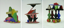 Sculpture-Fantasy Architecture, Wood and Tempera Paint, Grade 4 (Special Education).