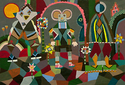 Painting-Group Mural �A Mysterious Place�, Tempera Paint, Grade 3.