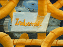 Painting-ence of a word through the shapes of the letters and the surrounding context.