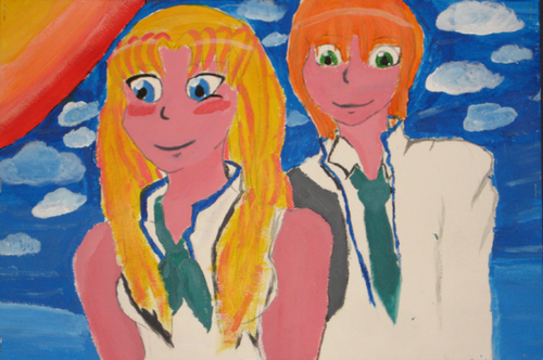 Painting-Highlights from the Middle School Art Club