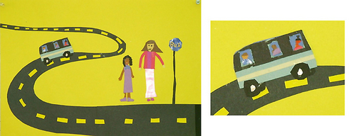 Other-The Illusion of Depth: Depicting Distance through Strategic Placement of Elements, Collage, Grade 4.