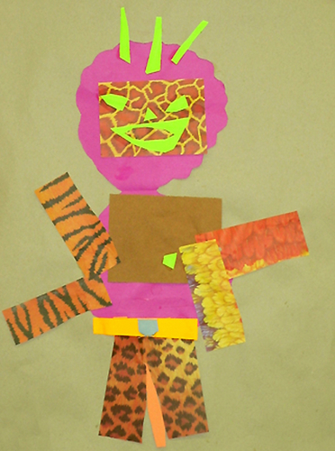 Other-Crazy Creatures, Collage, Kindergarten (Special Education).