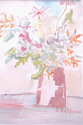 Purple  Vase with Flowers