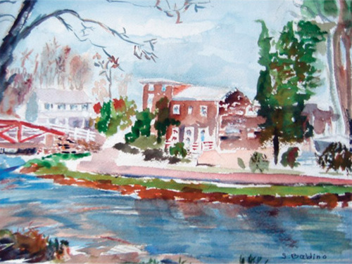 Canal at Yardley (Giclee Print)