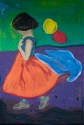 Schebania Cantave - Girl with red dress