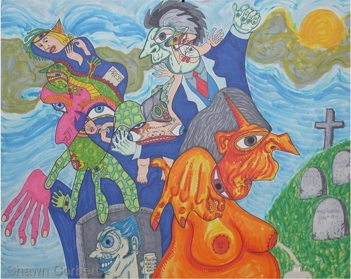 Drawing-Metaphysical Hat Trick