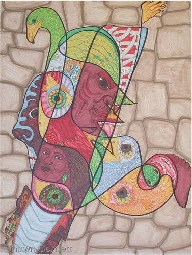Drawing-Paper-Chac Mool