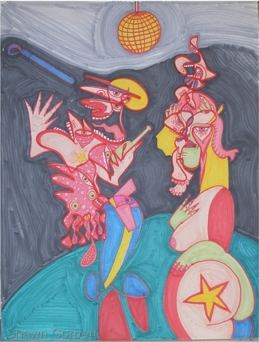 Drawing-The Drunken Policeman's Ball