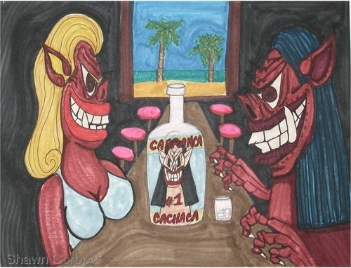 Drawing-Carranca Cachaca