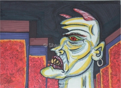 Drawing-Superintendent of the Seven Hells