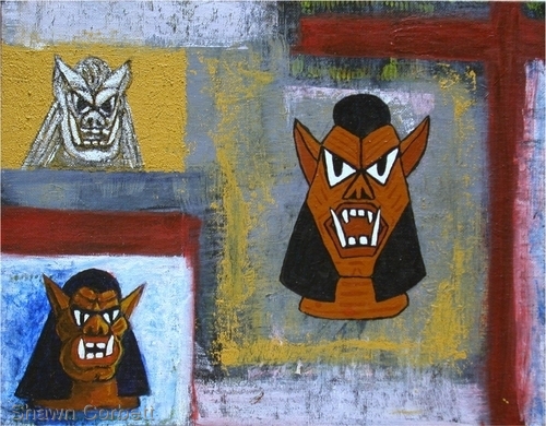 Painting-Carrancas (Three Different Ones)