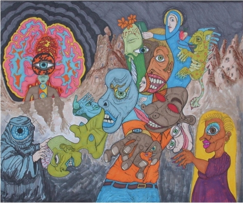 Drawing-Freudian Slumber Party