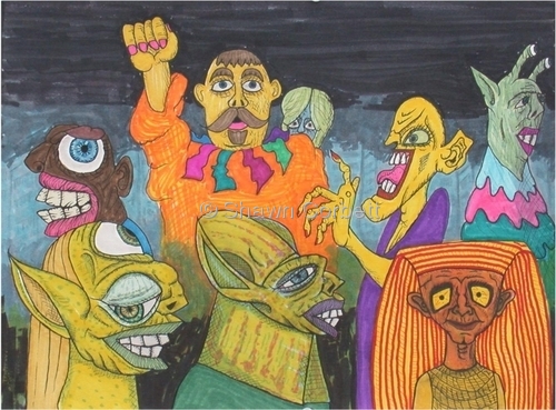 Drawing-Carnaval with Pharoah