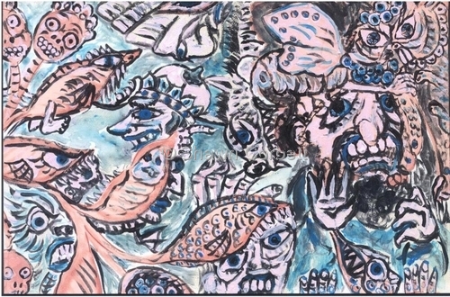 Drawing-The Temptations of St Anthony