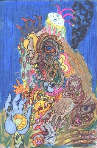 Drawing-Sea of Permutation 4, Fall 2009