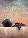 Blue Vase, Grapes