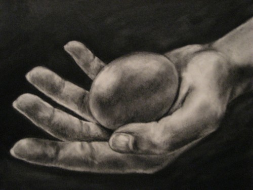 Drawing-Charcoal-Before the Bird