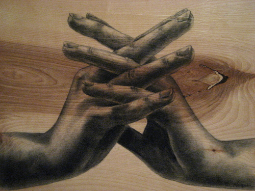 Painting-The Shadows I Can't Run From, They Won't Let Me Go