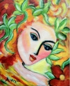  Anya - Lady &amp; Green Leaves