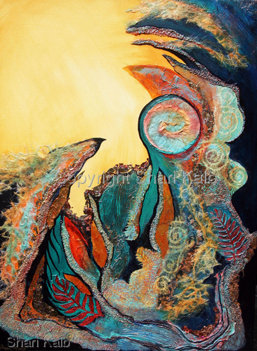 Mixed Media-Non-representational-Aquaessence
