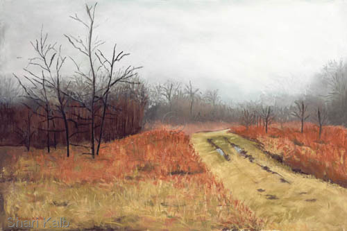 Painting-Landscape-Misty Path - SOLD