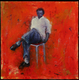 Painting--Oil-FigurativeSeated Man