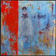Painting--Oil-FigurativeBehind the Red Curtain