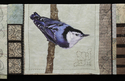 Fiber Art--Mixed Fiber-WildlifeTaking The Other Path, Detail 2