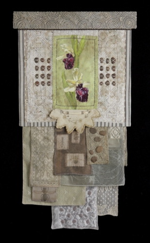 Fiber Art-Botanical-Hearts & Bones
