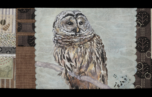 Fiber Art-Wildlife-the Truth At Last, Detail 1