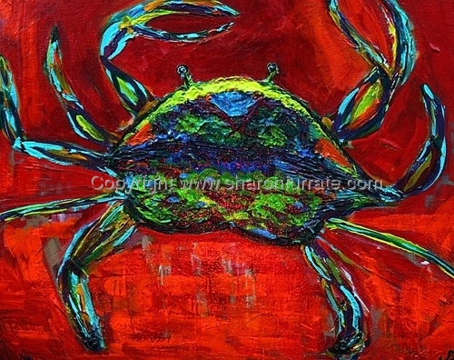 Painting-Acrylic-Happy Crabby