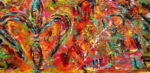 Painting-Acrylic-Orange Pop