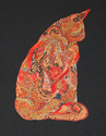 collage, fabric - Animals Fiber Art