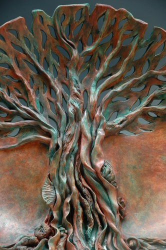 Ceramics-Tree of Life close up
